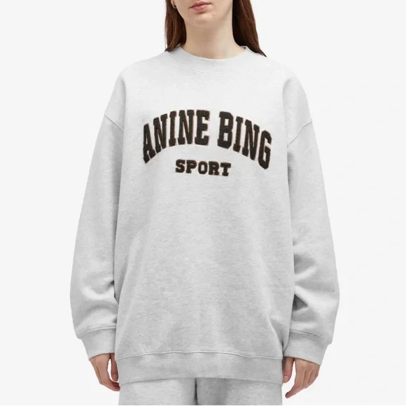 Auth. ✅ ANINE Bing “Tyler” Crewneck in “Gray” Size Medium🩶 - Picture 12 of 14